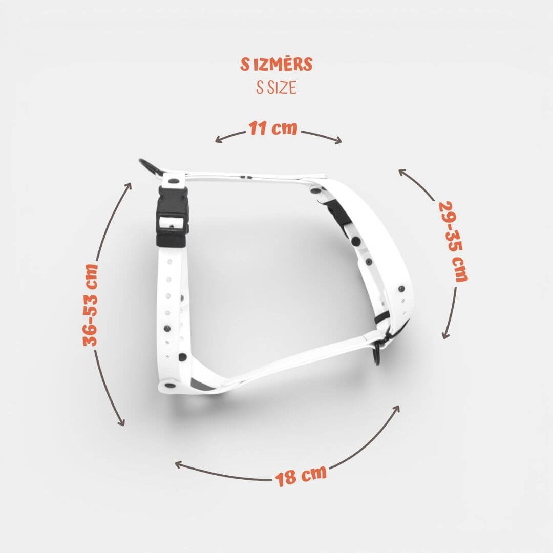 EasyFit anatoomilised veekindlad traksid koertele - Valge