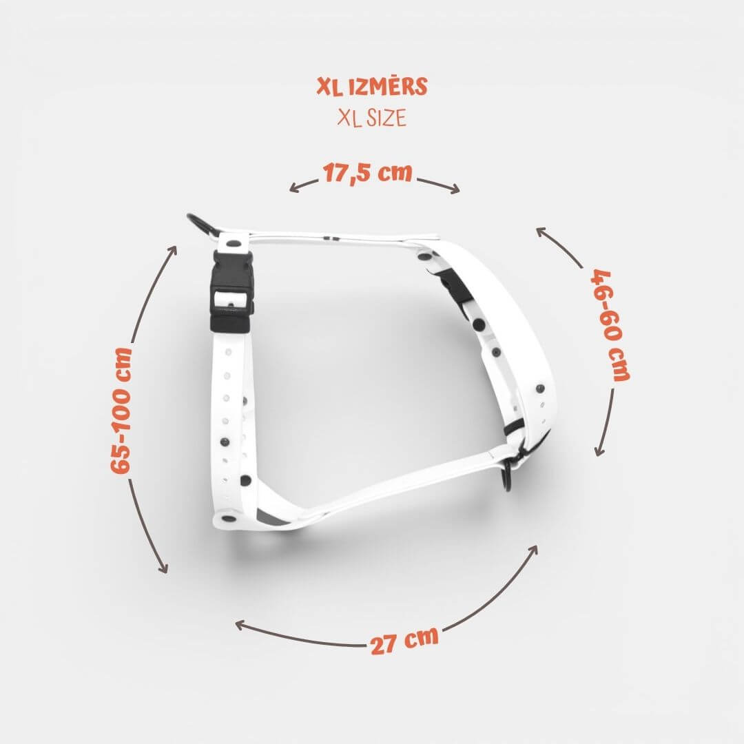 EasyFit anatoomilised veekindlad traksid koertele - Valge