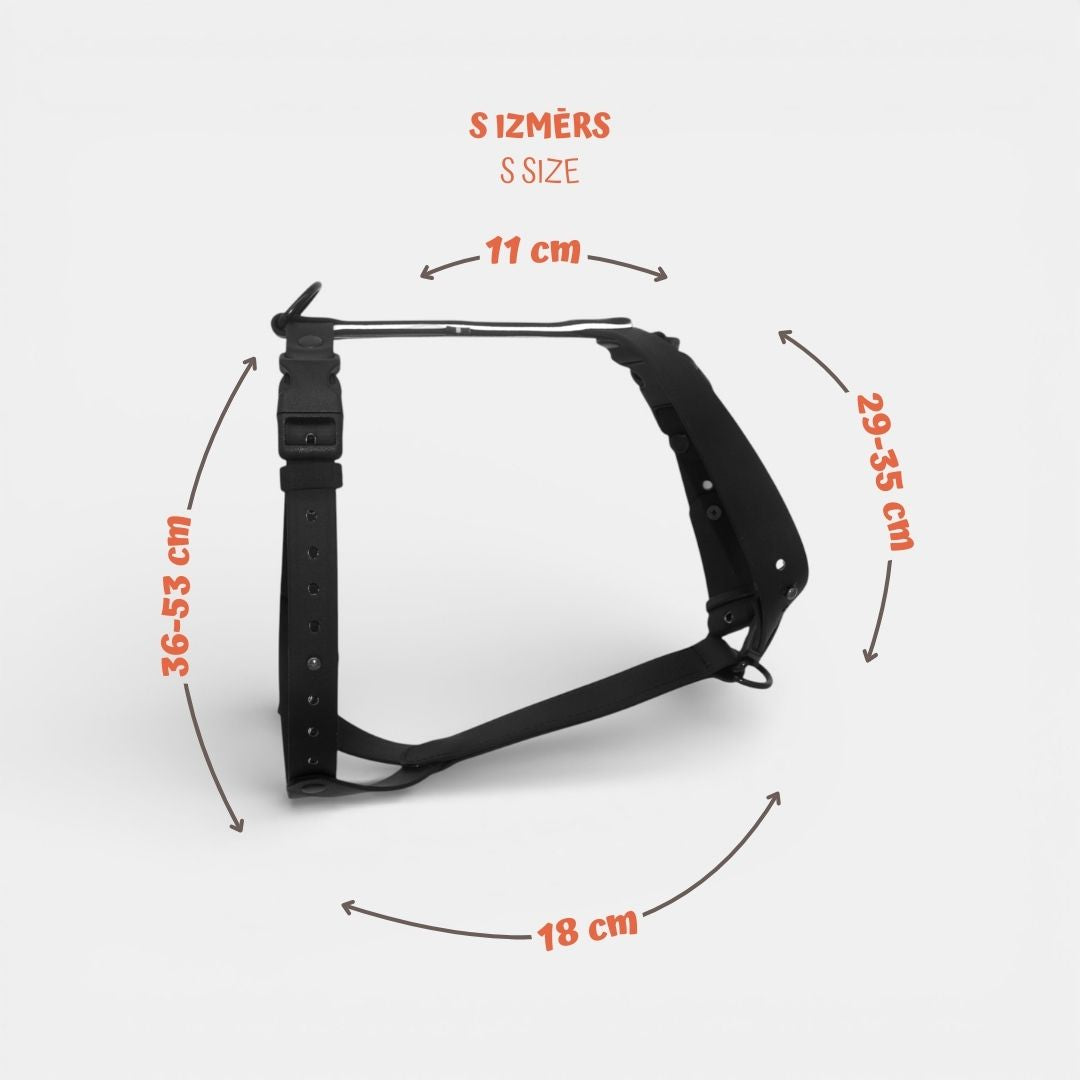 EasyFit anatoomilised veekindlad traksid koertele - Must