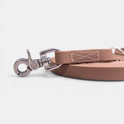 Hexa Hands-Free Dog Leash (Adjustable) – Waterproof, Brown