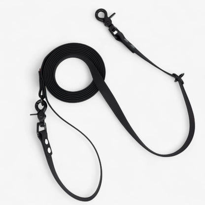 Hexa Hands-Free Dog Leash (Adjustable) – Waterproof, Black